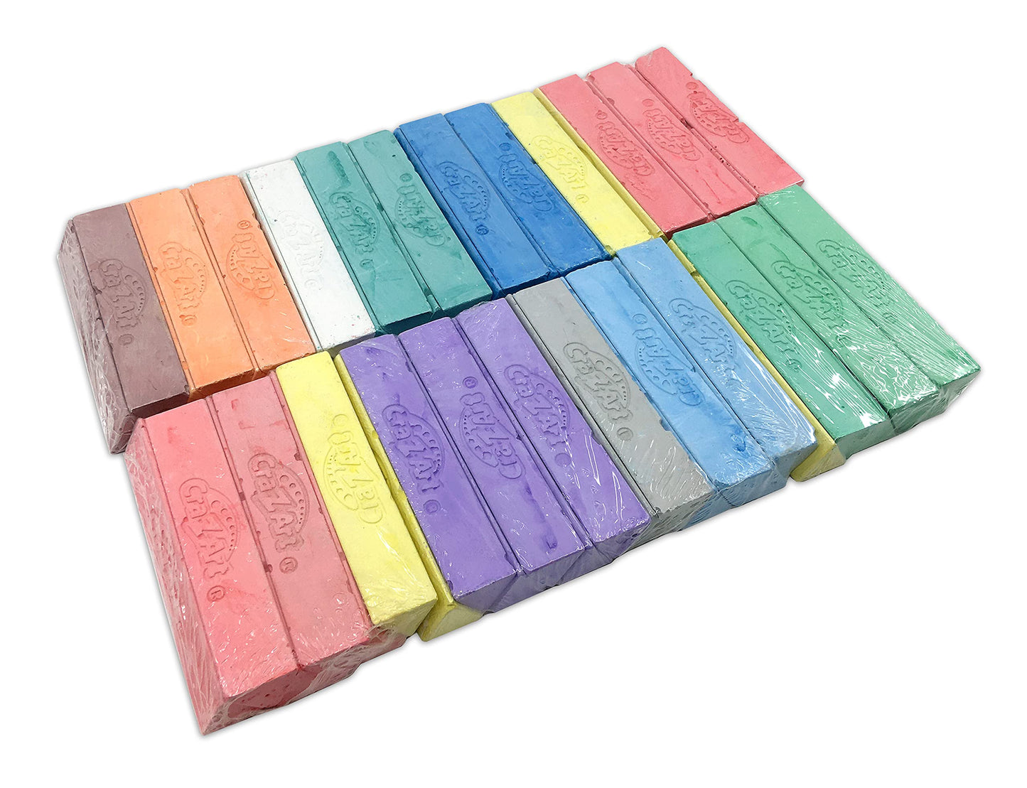 Cra-Z-Art 48 Piece Washable Triangle Sidewalk Chalk Set