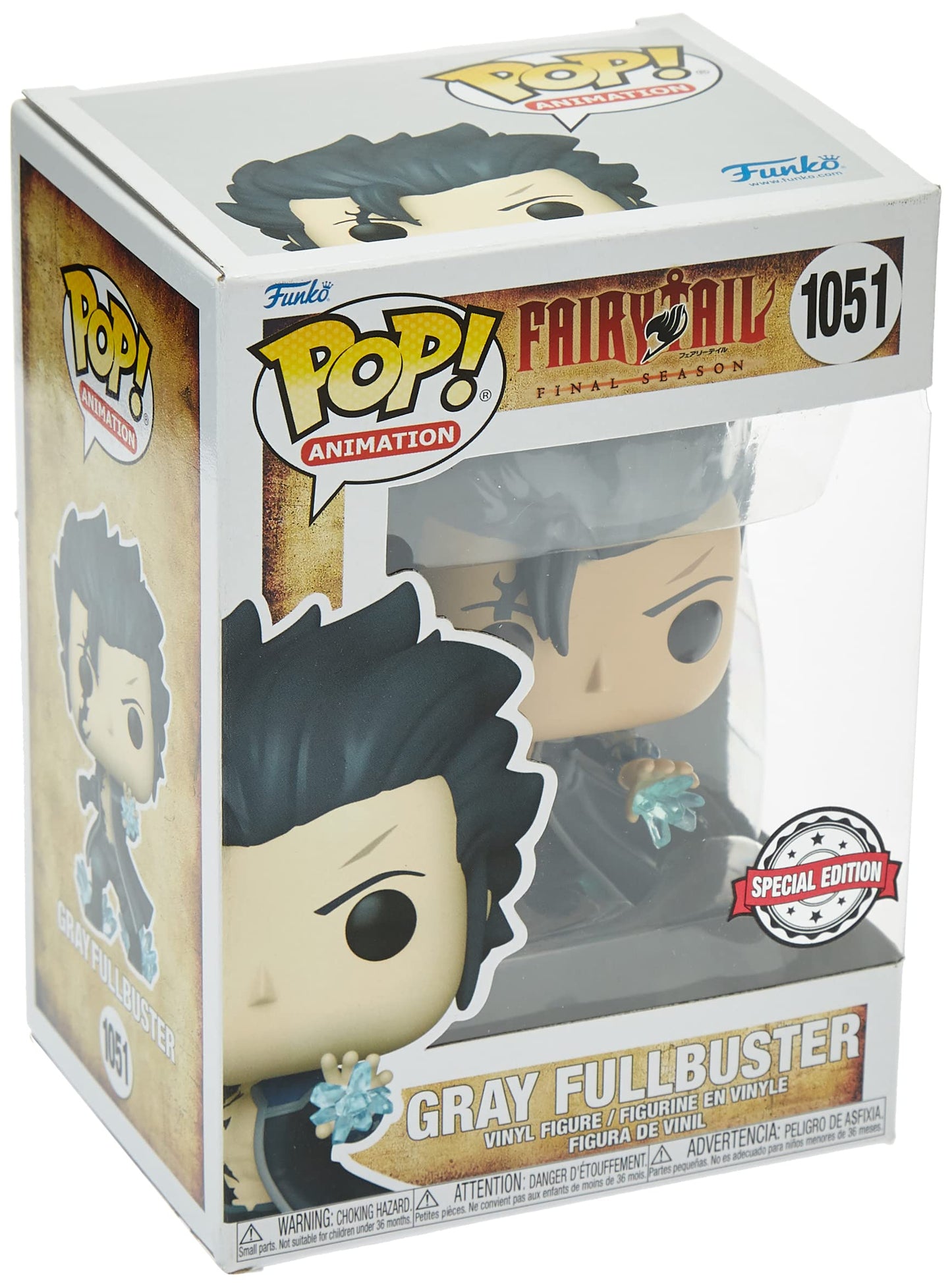 Funko Pop Vinyl Figure - Devil Slayer Gray Fullbuster, Dragon Theme, Acrylic Material, Model 58213