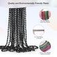 ZZYFGH 33'' 7mm Metallic Black Bead Necklace Bulk, Mardi Gras Round Beaded Necklaces for Party Favors Costume Necklace (12 Pcs)