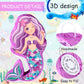 Suilung Mermaid Piata Bundle 18.9 Inch Mermaid Party Supplies with Blindfold, Bat and Filler for Under the Sea Mermaid Theme Bir