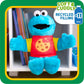 Just Play Sesame Street Cookie Monster Plushie, 13-inch, Blue, Fabric, Model 57652, Kids Toy for Ages 18 Months