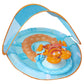 Swimways Baby Spring Float Activity Center With Canopy - Blue/Orange Lobster
