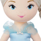 June Garden 30" XL Princess Soft Rag Doll Marina - Adorable Life Size Stuffed Doll in Blue Dress for Girls, Polyester Material