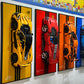 iLuane Display Wallboard for Lego Technic McLaren P1 Model Car Racing Hypercar Model Kit 42172  mature-themed Collectibles Wall Mount  Home or Office D?cor  Pinstriped (No Car Included)