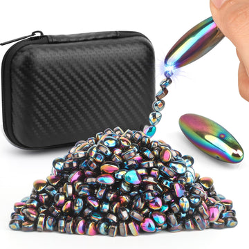 Slime Magnetic Putty Party Favors - Cool Fidget Ferrite With Rattle Oval Magnet, Stones Eggs - Novelty EDC Toy & Science Kit Gif
