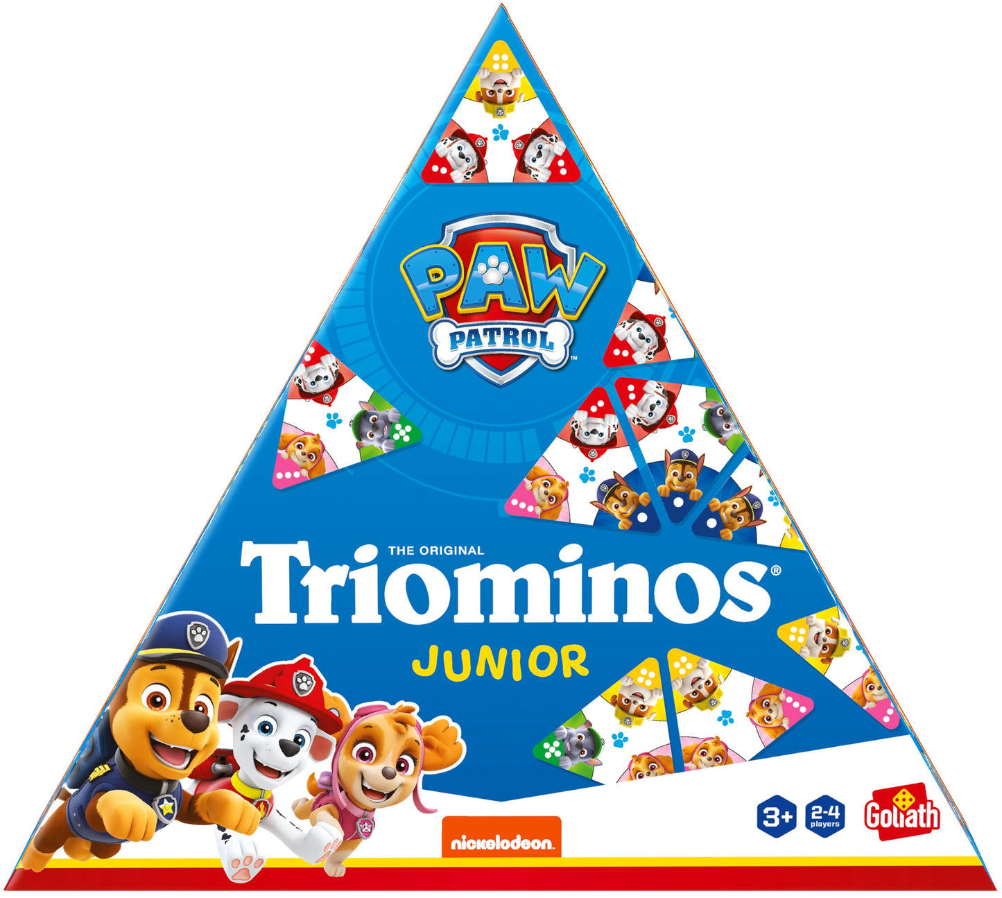 Goliath Triominos Junior Paw Patrol, Board Game from 3 Years, Board Game for Children, Paw Patrol Toy Gift, Blue, 931650