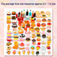 Skylety 100 Pieces Miniature Food Drinks Toys Mixed Resin Foods For Doll Kitchen Pretend Play Mini Food Set For Adults Teenagers Doll House Cute