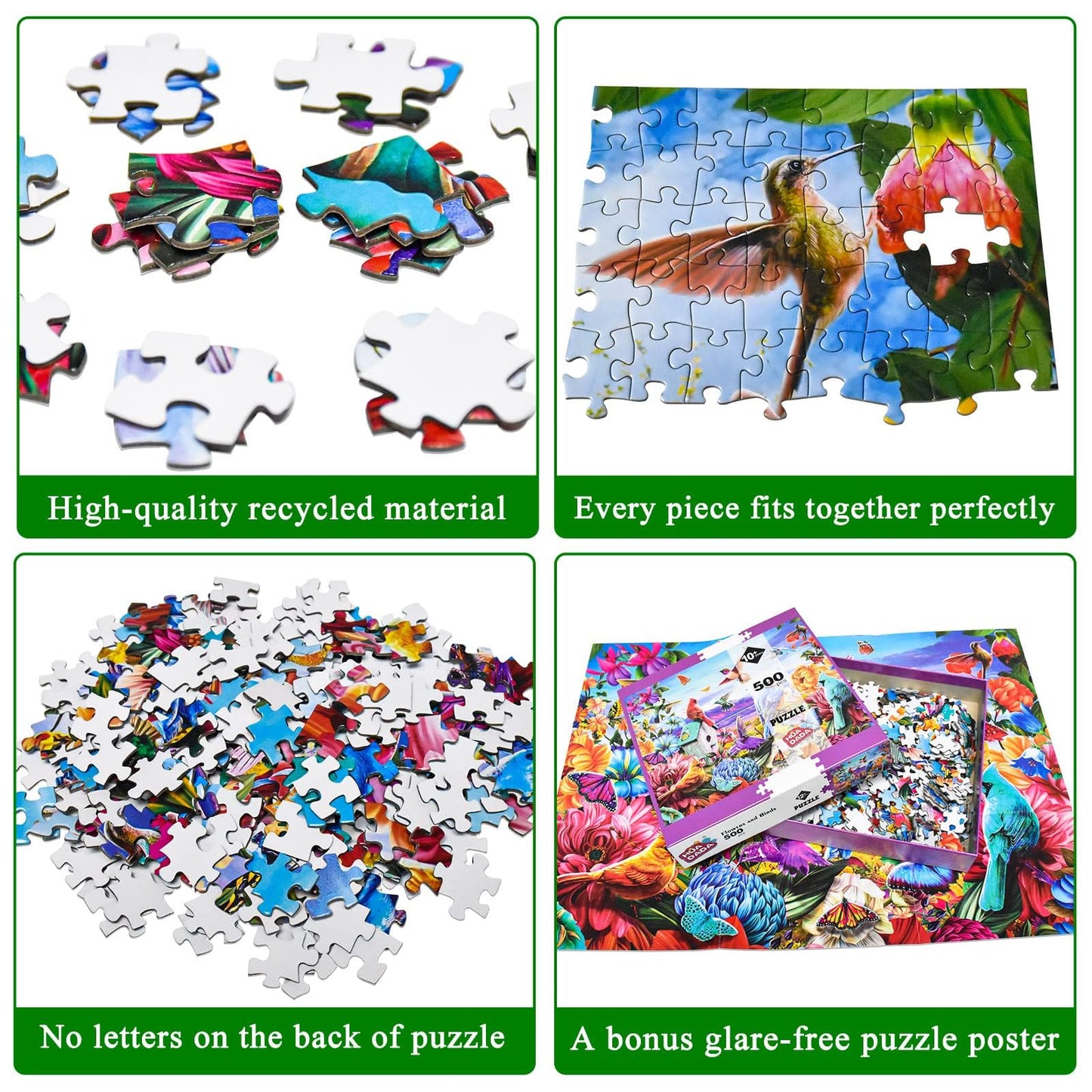500 Piece Puzzles for mature-themeds Birds and Flowers Jjigsaw Puzzles 500 Pieces for mature-themeds 500 Piece Prime