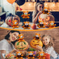 Roundfunny 20 Pcs Halloween Stuffed Animals Bears Bulk 4.5 Inch Mini Plush Bears With Halloween T-Shirt And Jack O Lantern Mini