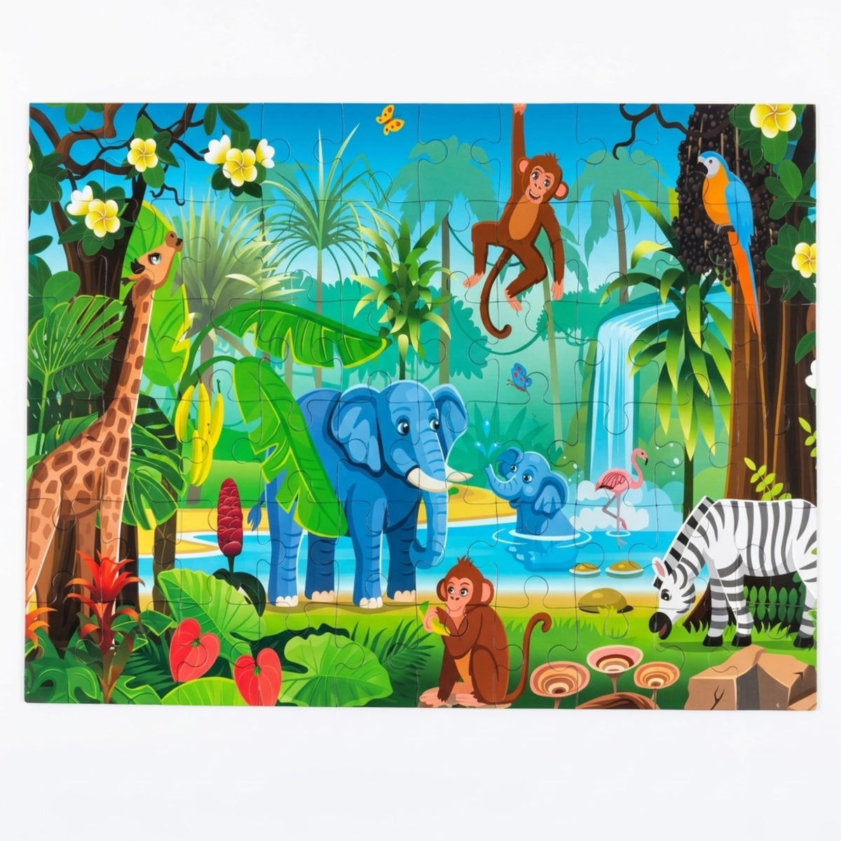 Palitto Jungle Safari Jigsaw Puzzle For Kids 5+ Years | 60 Pieces | 43 X 30 Cm