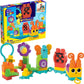 MEGA BLOKS Fisher-Price Toddler Building Blocks Toy Set, Move n Groove Caterpillar Train with 24 Pieces, Ages 1+ Years