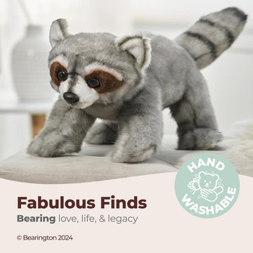 Bearington Lil' Rocko Small Plush Stuffed Animal Raccoon, 7 Inches