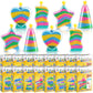 Deekin 12 Sets Sand Art Kits for Kids Create Your Own Clear Sand Art Bottles with Funnels and Sticks, DIY Colored Bottles Crafts