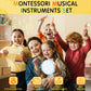 Baby Musical Instruments, Montessori Wooden Toys For Toddlers, Premium Wooden Musical Instrument Set For Kids Preschool Educatio