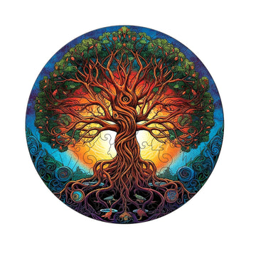 WETUFIN - Wooden Jigsaw Puzzles for Adults, Life Tree Style Wooden Jigsaw Puzzles for Adults Large Size Puzzles Unique Shape Puz