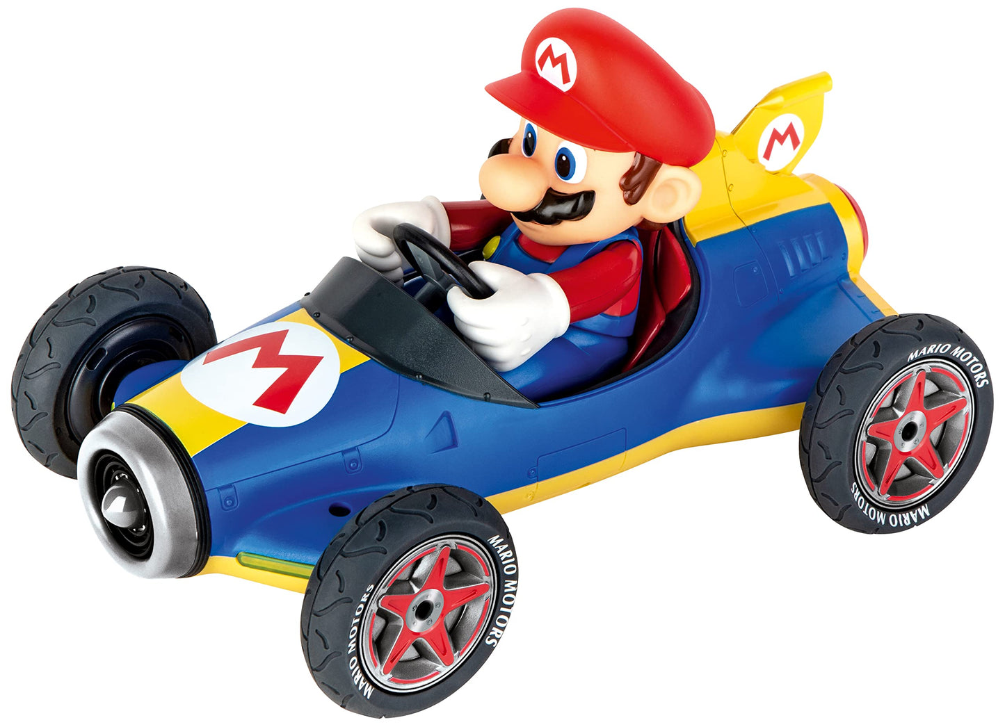Carrera Pull & Speed 15813018 Official Licensed Kids Mario Kart Toy Car Pull Back Vehicle for Ages 3 and Up - Mach 8 Mario/Mach