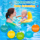 Zooawa Baby Swimming Float, Baby Floats For Pool With Safety Seat,Infant Baby Pool Float No Flip Thicken Swim Training For Baby Of 6-30 Months,L,Yellow