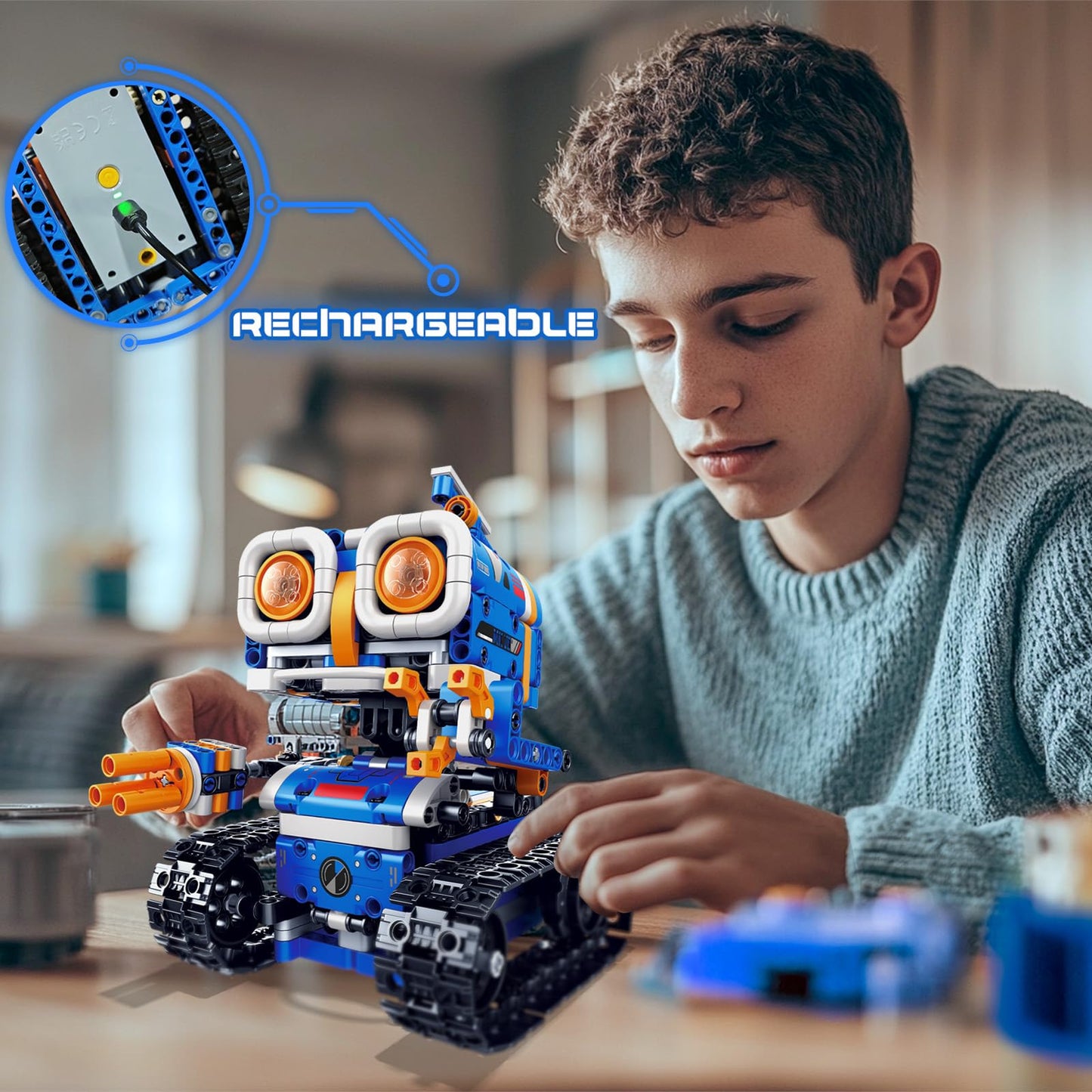 Demkia 5In1 Robot Kit Building Set, 560 Pcs App & Remote Control Mech Rc Robotics For Kids Ages 8-12, Stem Coding Robots Buildin