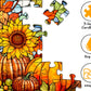 Stained Glass Puzzles For Adults,Halloween Thanksgiving Puzzle, Pumpkin Sunflower Puzzles Autumn, Fall Puzzle 1000 Pieces, Round Hard Impossible Challenging Jigsaw Puzzles
