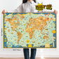 Puzzles For Adults 1000 Pieces, Momibook Jigsaw Puzzles Of World Map, Painting Image 75X50Cm(29.5''X19.7'') Toys & Game Puzzle,