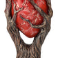 Pacific Giftware Red Anatomical Heart Tree With Greenman Trunk Statue Figurine 13.19” Tall