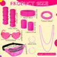 Vabean 17 Pcs Kids 80s Costume Accessories Set Halloween Girls Cosplay 1980s Retro Party Outfits Holographic Fanny Pack Ribbed Leg Warmers Headband Wristbands Glasses Necklace Earrings Bracelet