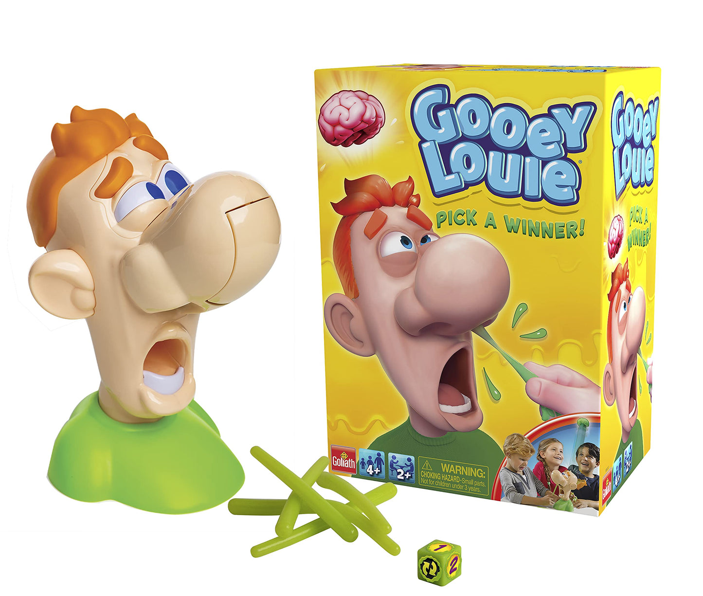 Goliath Gooey Louie Game - Pull Out Gooey Boogers, Green, Model 30503, Plastic