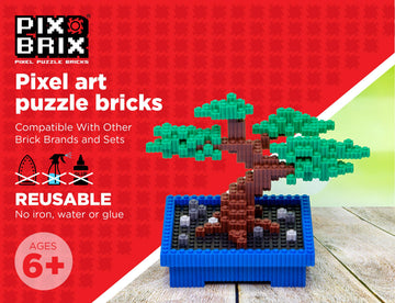 Pix Brix Pixel Art Kit - 6,000 Piece Building Bricks, Medium Color, Interlocking STEM Toy for Ages 6+ - Model PBM6000C
