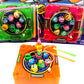 Ja-Ru Pocket Travel Toy Set (5 Toys) Kids Mini Handheld Games. Pinball Machine, Finger Basketball, Fishing Game, Magnetic Beard, & Small Tic Tac Toe. Party Favors. 3255-3258-3257-3205-3256P
