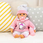 Bayer: Interactive Baby Doll - 14 Pink Mouse - Makes Baby Sounds, Includes Pacifier Bottle & Matching Cap, Pretend Play