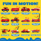 JOYIN 25 in 1 Fire Truck Vehicle Toy Set with Sounds and Lights, Fire Engine Vehicles in Carrier Truck, Mini Rescue Emergency Fi