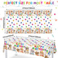 3 Pack Cute Cat Theme Plastic Tablecloth 54 x 108 Inch Kitten Cat Paw Print Disposable Table Cover for Kids Baby Shower Birthday