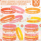 Sasylvia Hippie Boho Silicone Bracelets Groovy Retro Wristbands Hippie Rainbow Bracelets Daisy Flower Peace And Love Wristbands