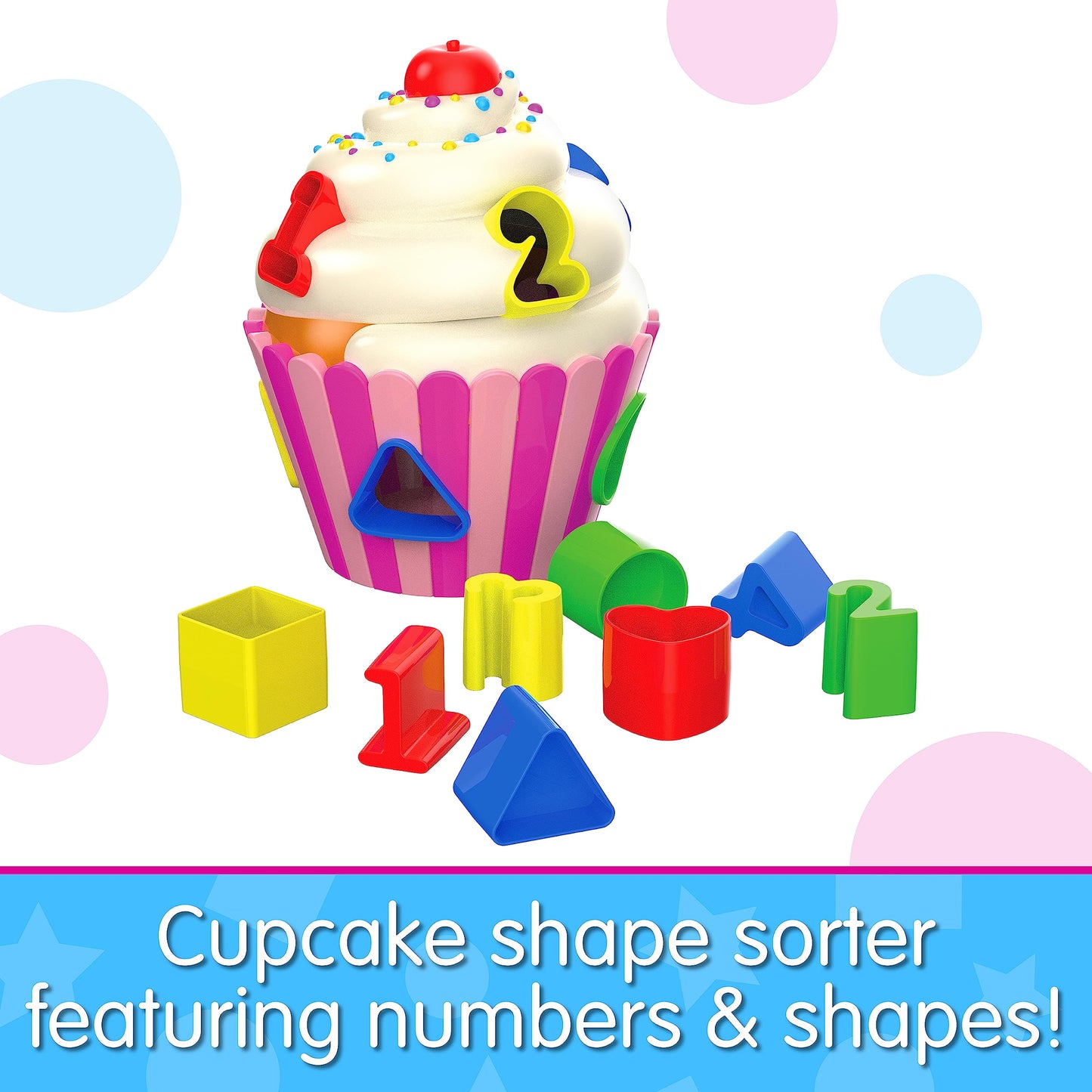 The Learning Journey - Early Learning - Cupcake Shape Sorter - Shape Sorter For Toddlers Ages 12 Months And Up - Award Winning Toys