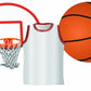 Eureka Basketball Paper Cut Outs