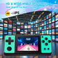 TEBIYOU 32 Bit Handheld Games for Kids Built-in 139 Video Games, 3.0'' IPS Screen Rechargeable Travel Toys for Ages 4-13, Mini E