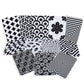 Babymoo High Contrast Flash Cards Pack Of 12 Patterns I Baby Education Card I Kids Flace Card  Black And White