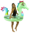 Poolcandy Jumbo 48' Seahorse Pool Tube, Stylish, Ultra Durable, Easy-Inflate Pvc Pool Tube, Great For Pool, Beach, Lake, River, Perfect For Kids And Adults