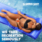 TRC Recreation Sunsation 1.75  Thick Vinyl Coated Foam Swimming Pool Float Mat mature-themed Lounger with Built-in Roll Pillow  Indigo Blue