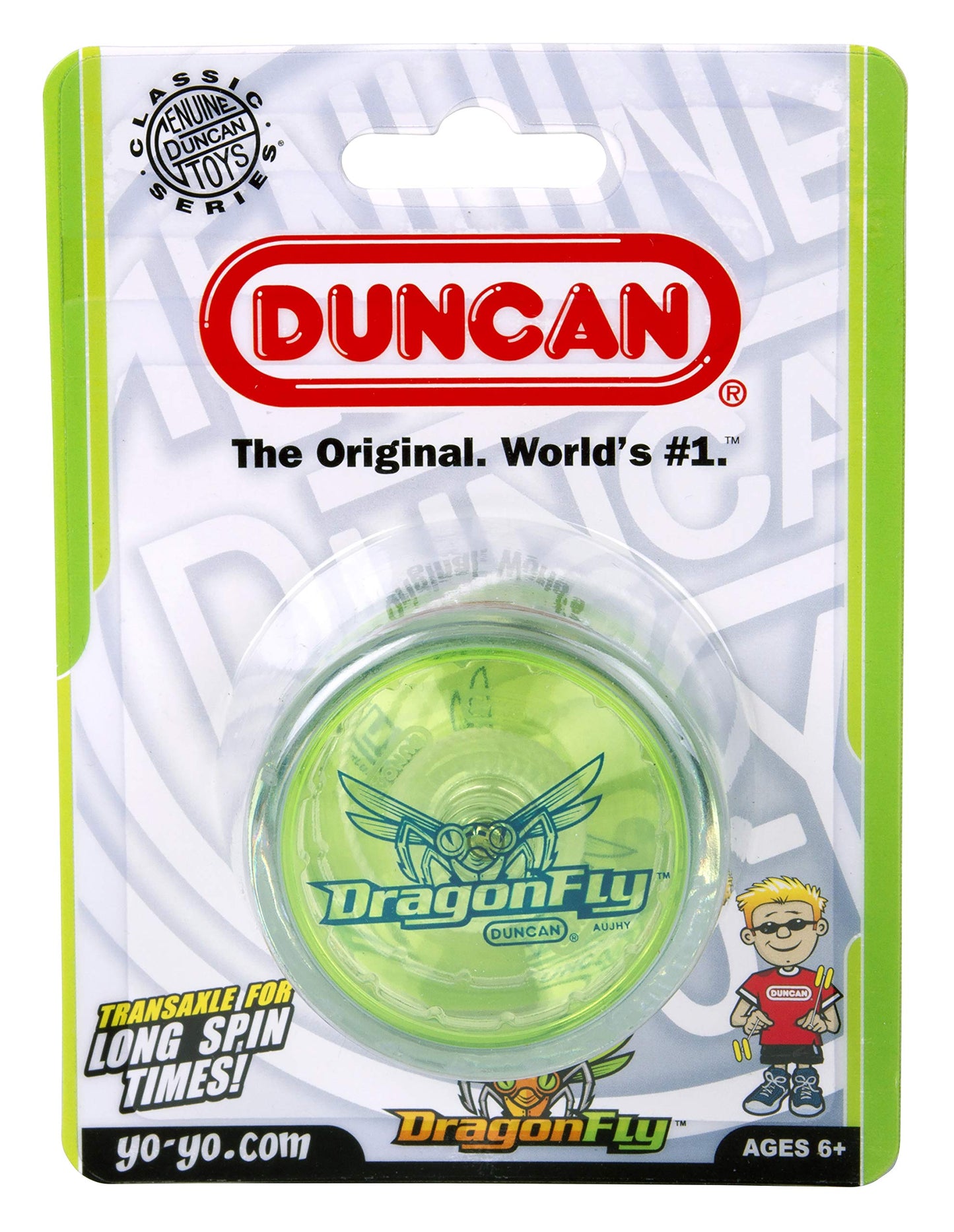Duncan Dragonfly Yo-Yo -Clear With Green Cap