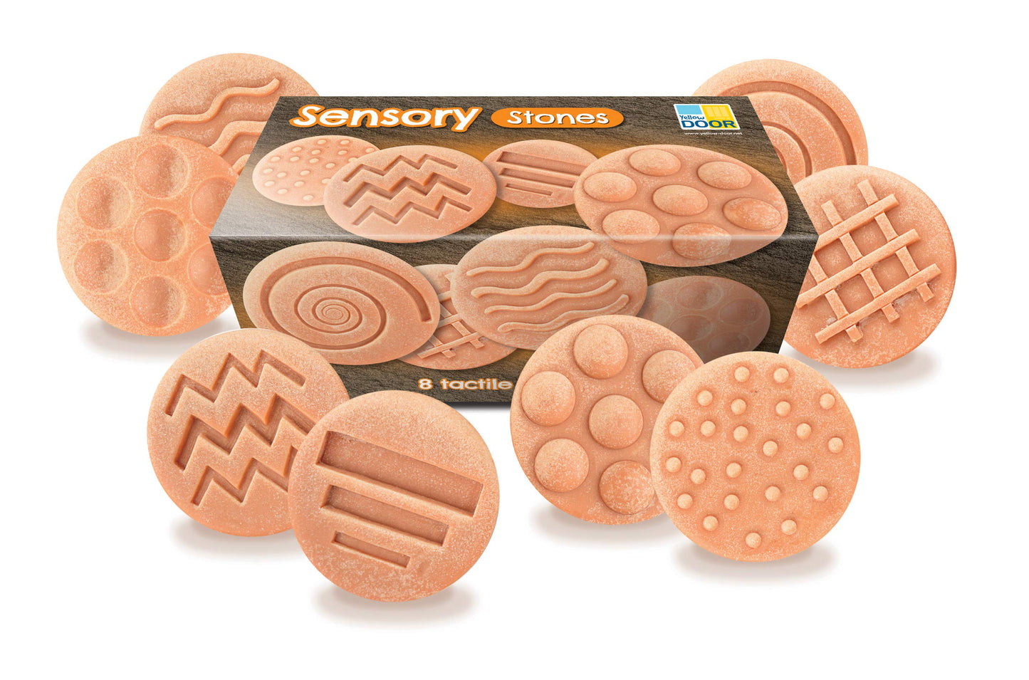 SENSORY STONES JAR OF 8