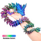 Locyfens Large 30'' 3D Printed Dragon, Articulated 3D Dragon Toys, Long Crystal Dragon Rainbow Red Green Blue