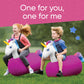 HearthSong Inflatable Unicorn Bouncy Hopper Toys for Kids - 2 Pack, Vinyl, Ages 5+, Model 733649, Perfect for Outdoor Games