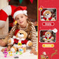 Specialyou Christmas Santa Teddy Bear Singing Stuffed Animal Interactive Musical Plush Electric Toy With Christmas Hat Companion For Kids Girls Boys New Year Decor