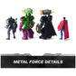 DC Comics  Metal Force Team Up Brainiac and Lex Luthor vs Batman and Superman Set  4-Inch Action Figures with limited availability Accessories  Includes Character Cards  Kids Toys of Boys Ages 4 and Up