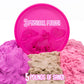 Slimysand Bucket, 5 Pounds Of Slimysand In Purple, Pink And White Glitter, 3 Molds, Bucket Is Reusable For Storage. Super Stretchy & Moldable!