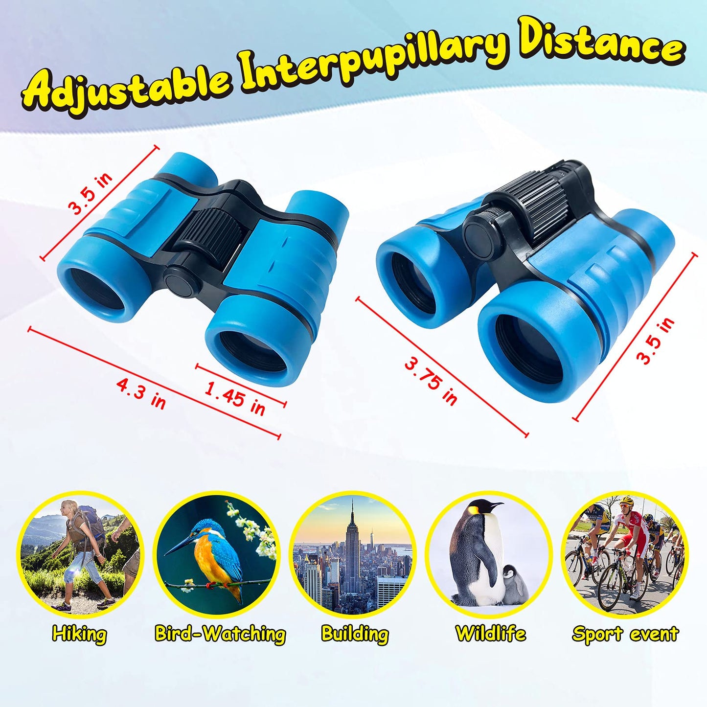 ESSENSON Binoculars for Kids Toys Gifts for Age 3, 4, 5, 6, 7, 8, 9, 10+ Years Old Boys Girls Kids Telescope Outdoor Toys for Sp