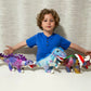 MaoGoLan 6Pcs Dinosaur Stuffed Animals Plush Dinosaur Toy Party Favors Bulk for Kids  12 Inch Collectible Stuffed Dino Plushies with Triceratops Velociraptor Stegosaurus Pterodactyl