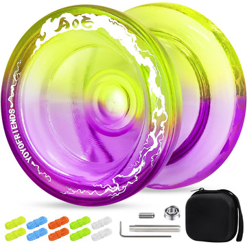 Aoe Dual Function Yoyo For Kids, Professional Responsive & Unresponsive Yoyo With 10 Strings, Case, Bearing Kits