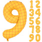 40 In Matte Yellow Number Balloons Helium Foil Mylar Balloon Birthday Party Banquet Decoration Digital 9
